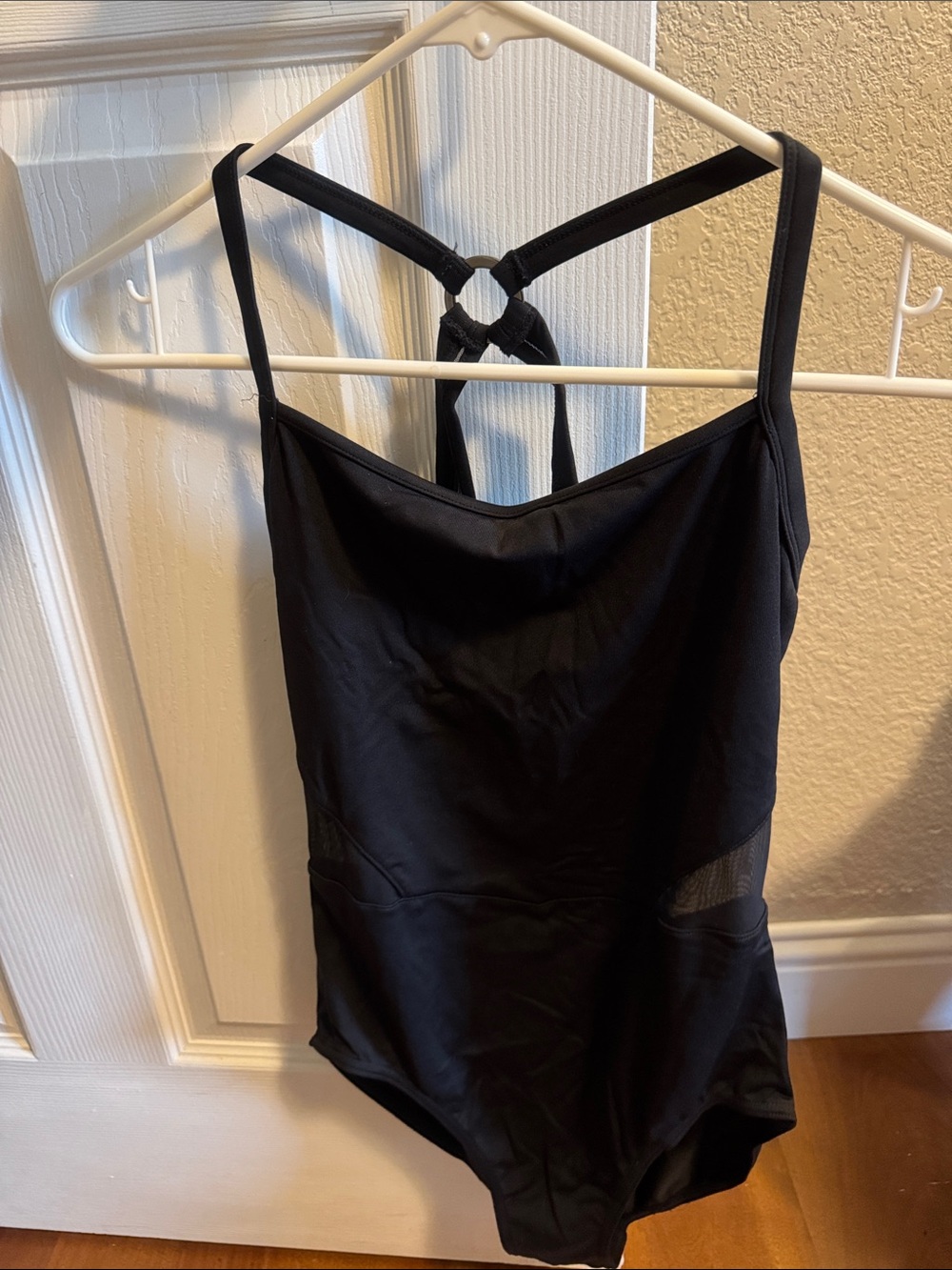 Bloch Black Knotted-Back Leotard Style One-Piece - L